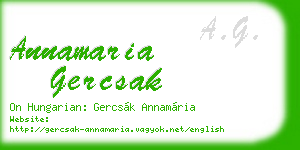 annamaria gercsak business card